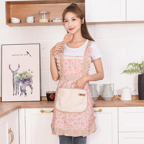 Floral Kitchen Apron