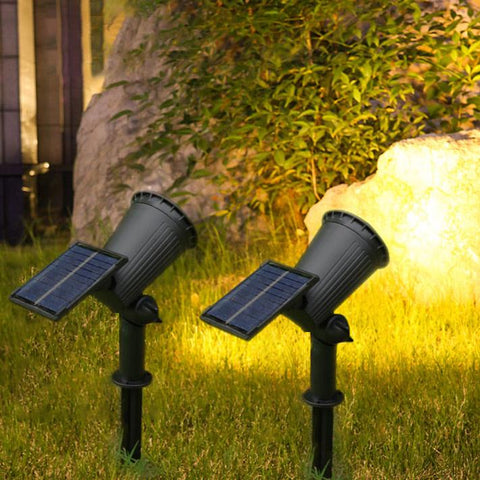Solar Garden Spotlight – 9-Color Adjustable LED Landscape Light