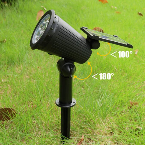 Solar Garden Spotlight – 9-Color Adjustable LED Landscape Light