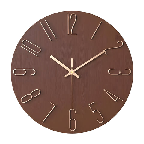 Modern Silent Quartz Wall Clock – Minimalist Home Decor