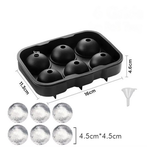 Sphere Ice Ball Mould – Slow-Melt Whisky & Cocktail Ice (6 or 8 Cavity)