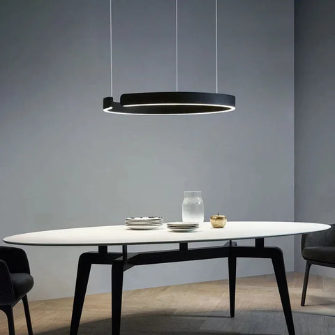 Ring Pendant Light – Modern Circular Ceiling Lamp