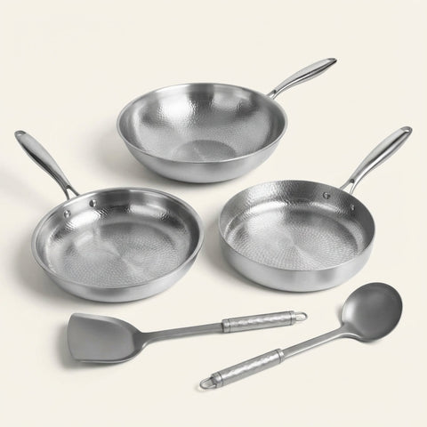 Pure Titanium Cookware Set – Professional Non-Stick Pots & Pans