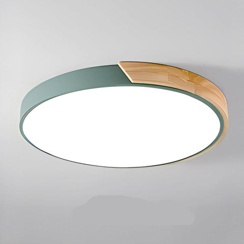 LuminaWood Ceiling Light – Nordic Wooden LED Design in Circular Form