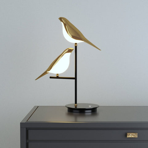 MisterBird LED Bird Table Lamp – Novelty Desk Light