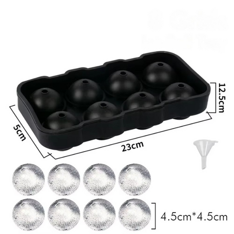 Sphere Ice Ball Mould – Slow-Melt Whisky & Cocktail Ice (6 or 8 Cavity)