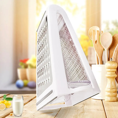 Double-sided kitchen grater with collection tray - GratoRasp