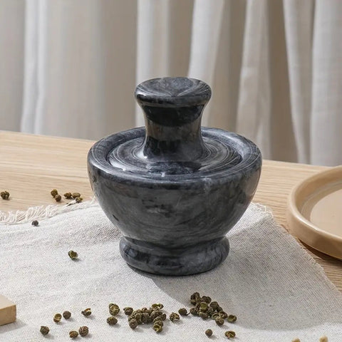 Marble Mortar & Pestle | Spice & Herb Grinder