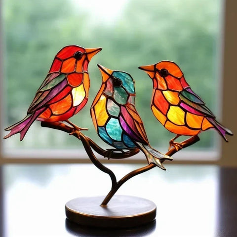 Handcrafted Bird Statue – Decorative Wooden Animal Figurine for Living Room & Home Décor