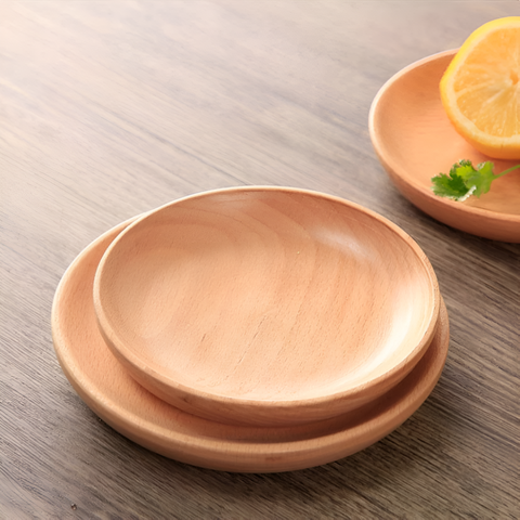 Handcrafted Walnut Wood Plate – Natural Wooden Serving Board