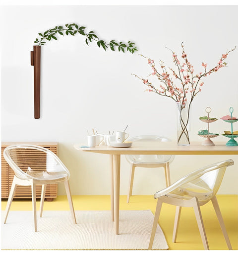 Wall Vase | Solid Walnut Wood Design