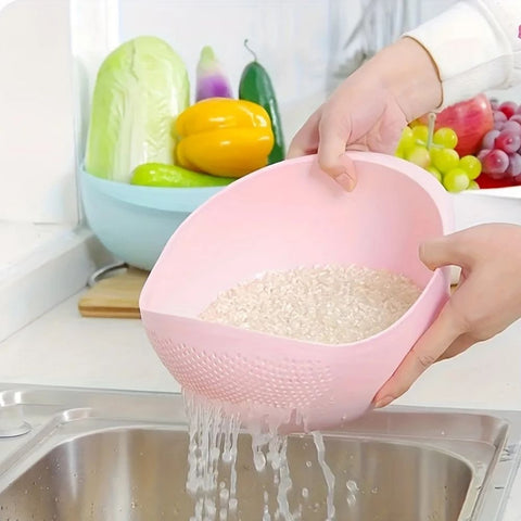 Terra Flow Wash & Drain Colander – Modern Kitchen Strainer Bowl