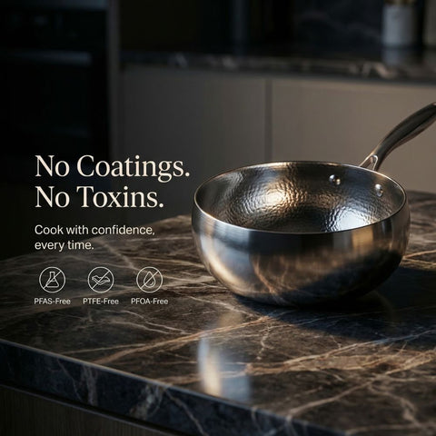 Pure Titanium Cookware Set – Professional Non-Stick Pots & Pans