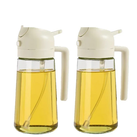 2 in 1 Glass Oil Sprayer And Dispenser