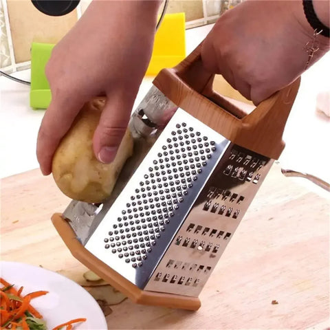 Double-sided kitchen grater with collection tray - GratoRasp