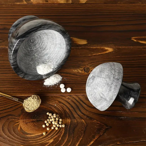 Marble Mortar & Pestle | Spice & Herb Grinder