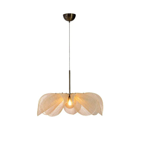 Vintage Fabric Pendant Light – Retro Textile Ceiling Lamp