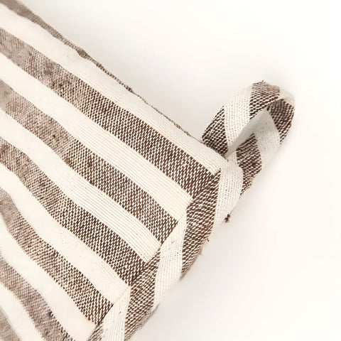 Premium Striped Heat-Resistant Oven Mitt – Non-Slip Kitchen Glove