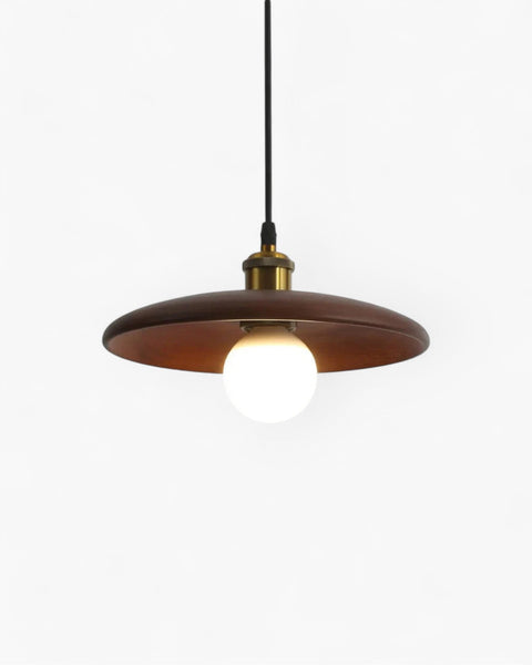 Halvora Pendant Light – Slim Wooden Shade in Japandi Zen Style