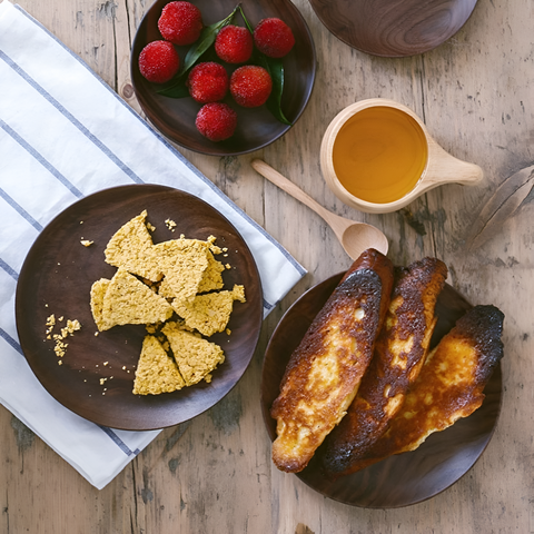 Handcrafted Walnut Wood Plate – Natural Wooden Serving Board