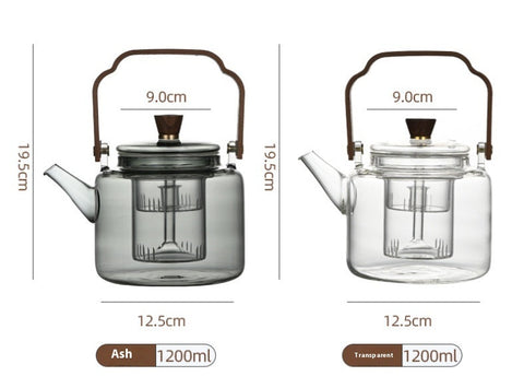 Glass Teapot with Infuser – Heat Resistant