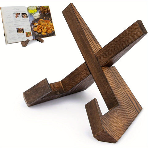 Adjustable Wooden Cookbook Stand