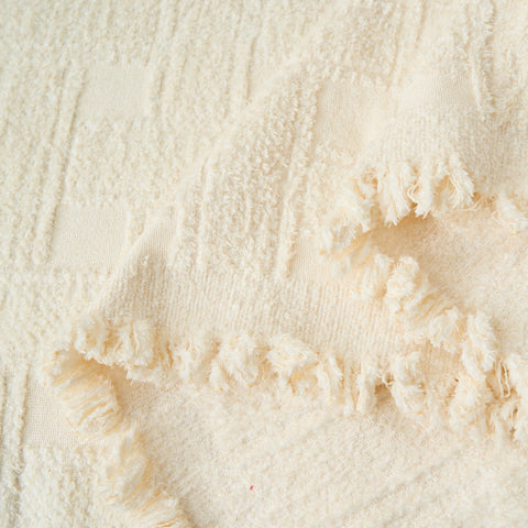 Chenille Sofa Cover – Soft Crosshatch Cozy Throw