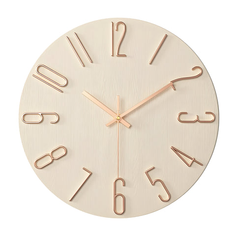 Modern Silent Quartz Wall Clock – Minimalist Home Decor