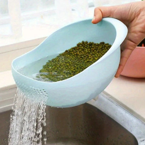 Terra Flow Wash & Drain Colander – Modern Kitchen Strainer Bowl