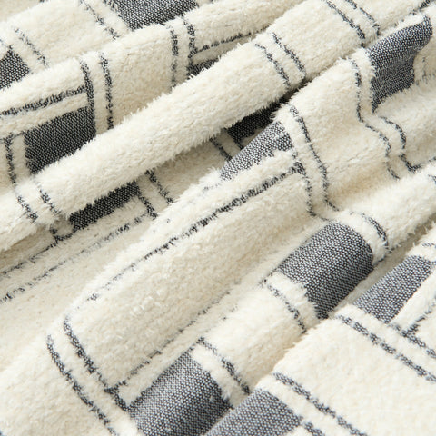 Chenille Sofa Cover – Soft Crosshatch Cozy Throw