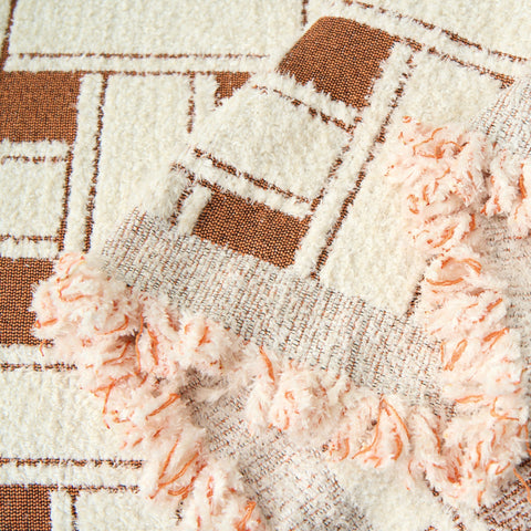 Chenille Sofa Cover – Soft Crosshatch Cozy Throw