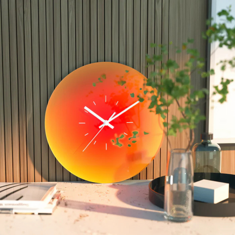 Glass Design Wall Clock – Modern Decorative Timepiece