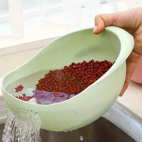 Terra Flow Wash & Drain Colander – Modern Kitchen Strainer Bowl