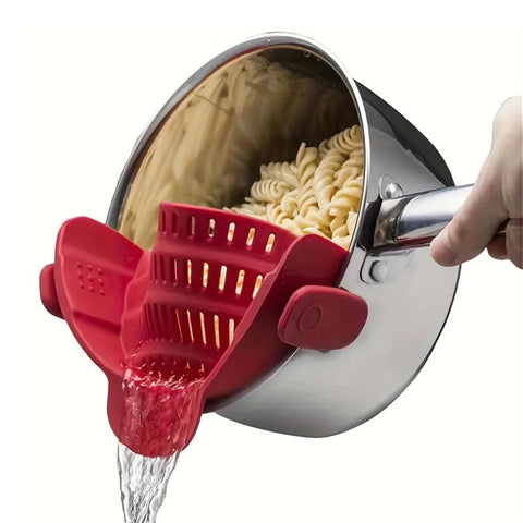 Clip-On Silicone Strainer – Heat-Resistant Kitchen Drain Tool