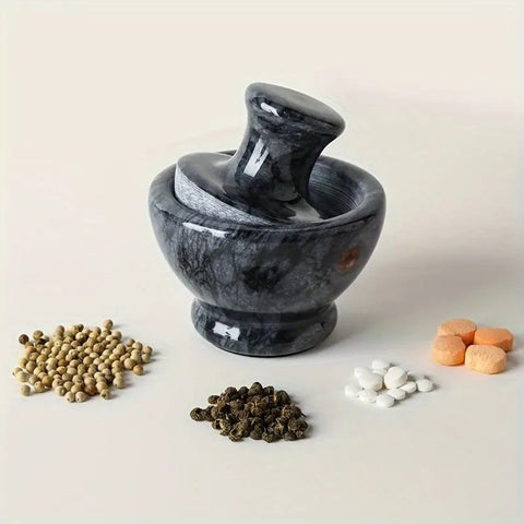 Marble Mortar & Pestle | Spice & Herb Grinder
