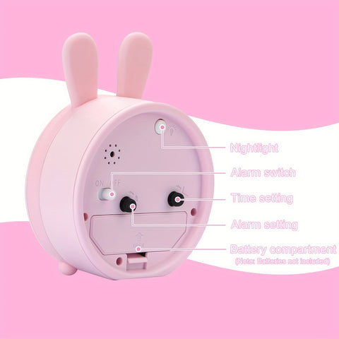 Silent Alarm Clock with Night Light – Sleep-Friendly Bedside Clock