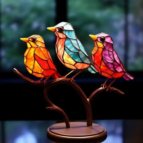 Handcrafted Bird Statue – Decorative Wooden Animal Figurine for Living Room & Home Décor
