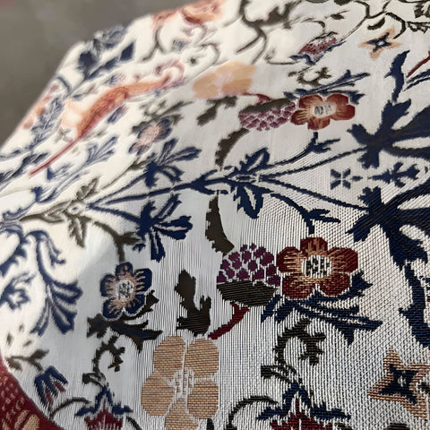 Jacquard Table Runner Vintage Floral & Bird Design