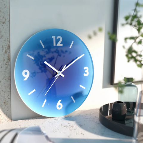 Glass Design Wall Clock – Modern Decorative Timepiece