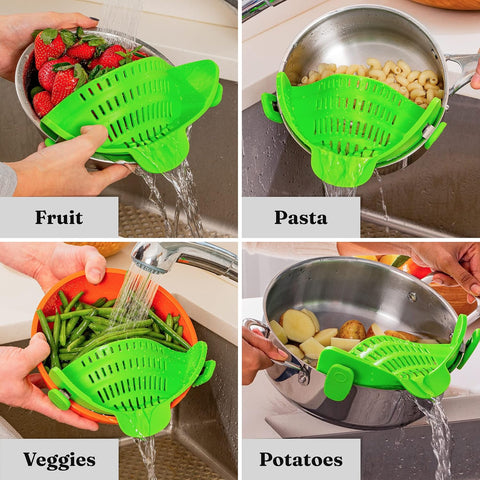 Silicone Clip-On Strainer