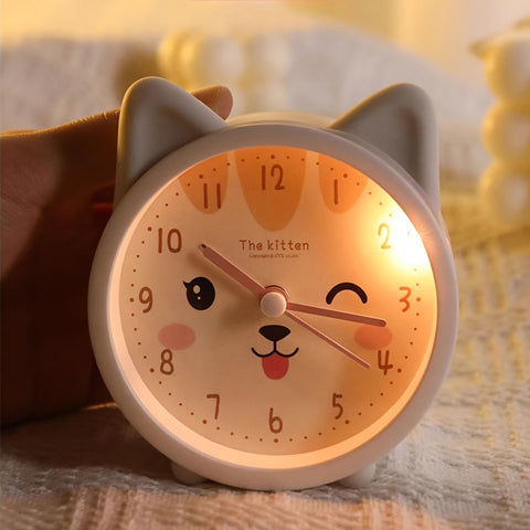 Silent Alarm Clock with Night Light – Sleep-Friendly Bedside Clock
