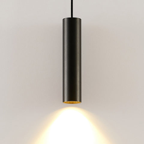 Pendant Light Black Aluminum Tube Style