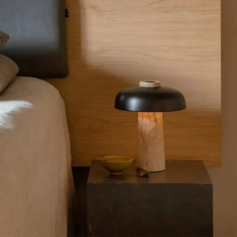 Luxury Travertine Table Lamp