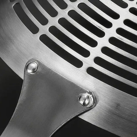 Stainless Steel Strainer Ladle With Wooden Handle