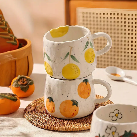 Fruit Garden Handmade Ceramic Mugs