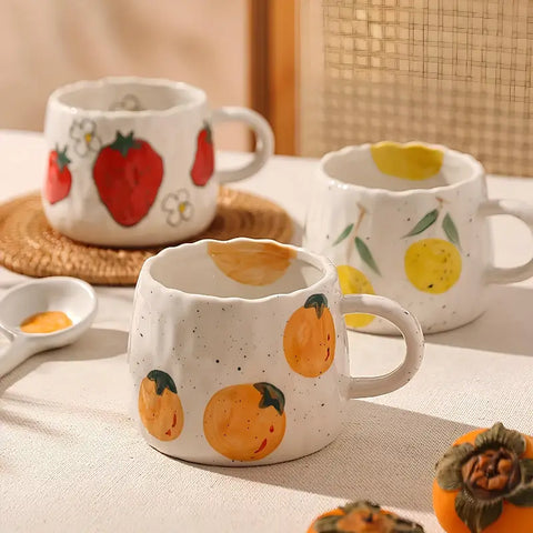 Fruit Garden Handmade Ceramic Mugs
