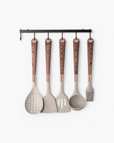 Non-Stick Wooden Kitchen Utensil Set