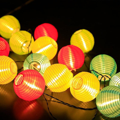 Art Deco Solar Fairy Lights – Waterproof LED String Lights for Patio, Garden & Party