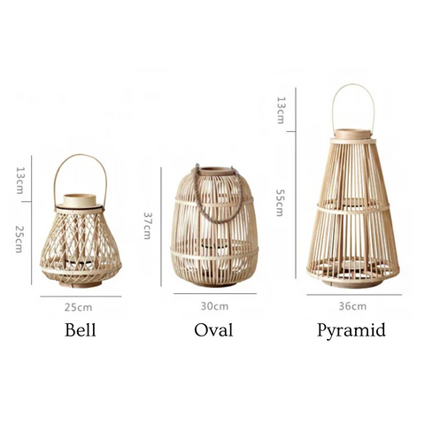 Rattan Flameless Candle Lantern | Outdoor & Tabletop