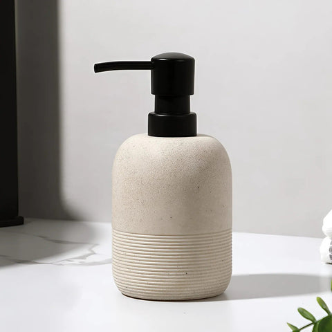 Elegant Resin Soap Dispenser – Decorative Bathroom Accessory